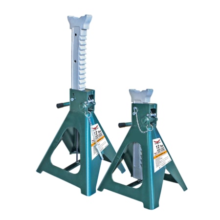 Safeguard Self Raising Jack Stands, Steel, 12 Ton Capacity 63121